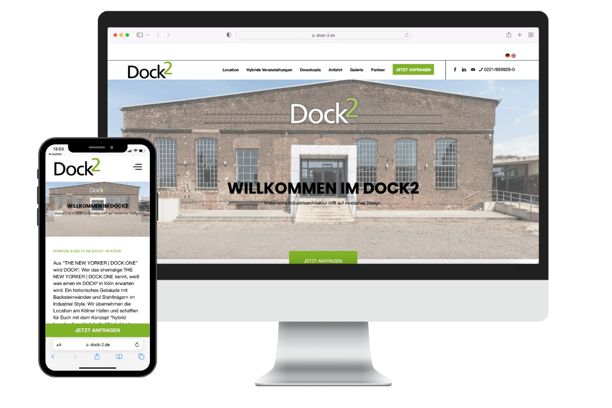 Our reference for corporate websites: Dock2