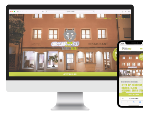 Our reference for websites: Hotel Grauer Wolf in Erlangen