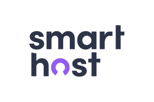 Schwarz-weiß Logo Smart Host